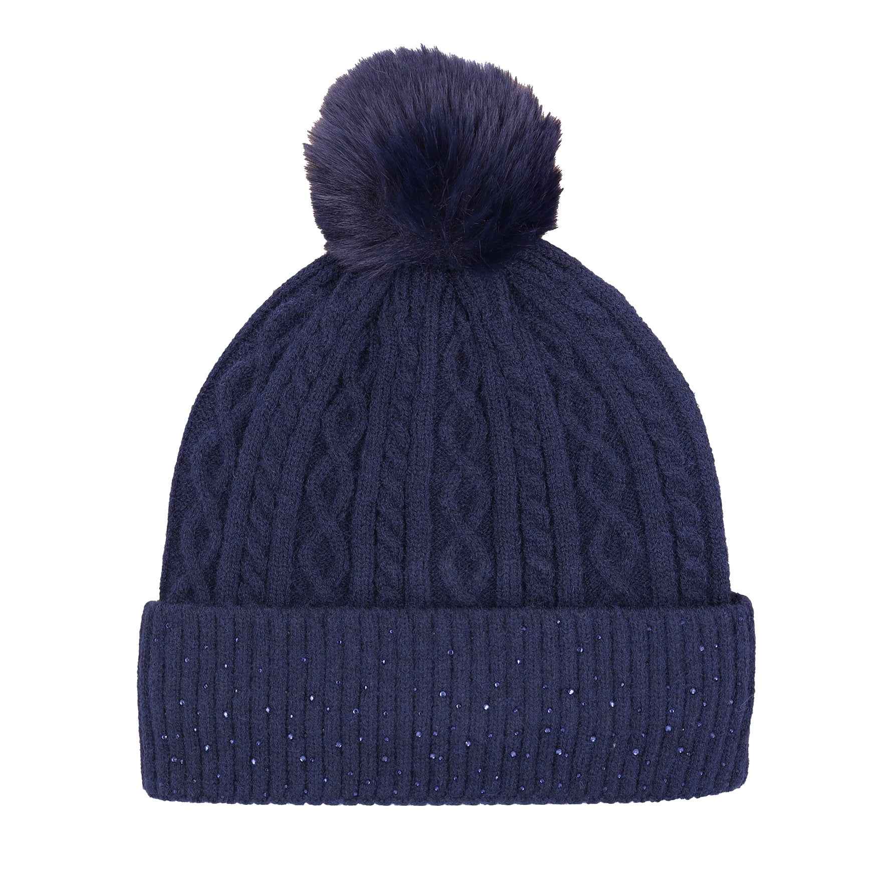 Schockemohle A/W 26 Czapka beanie glamour dark navy